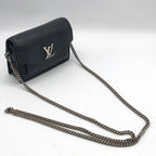 Louis Vuitton Pochette My Lockme Mini Chain Shoulder Bag Noir Black Price — view 9