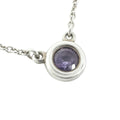 Tiffany & Co by the Yard Pendant Amethyst Silver Purple Necklace