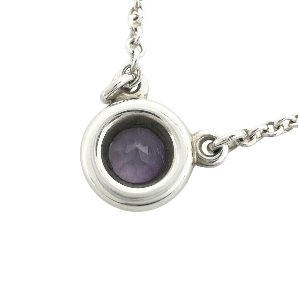 Tiffany & Co by the Yard Pendant Amethyst Silver Purple Necklace — view 2
