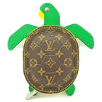 Louis Vuitton Charm Coin Case Turtle Tortoise Monogram Leather
