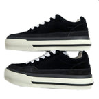 Chanel Suede Sneakers 38 Black Off White — view 4