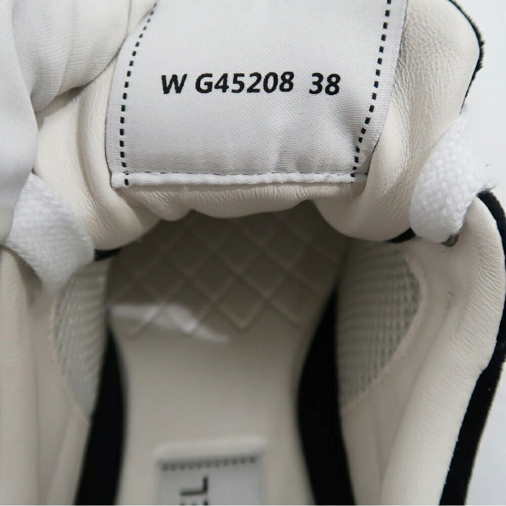 Chanel Suede Sneakers 38 Black Off White — view 9