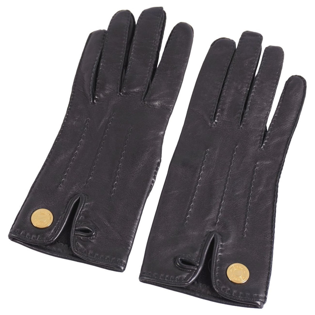 Hermes Gloves Serie Button Lamb Leather Fran — view 2