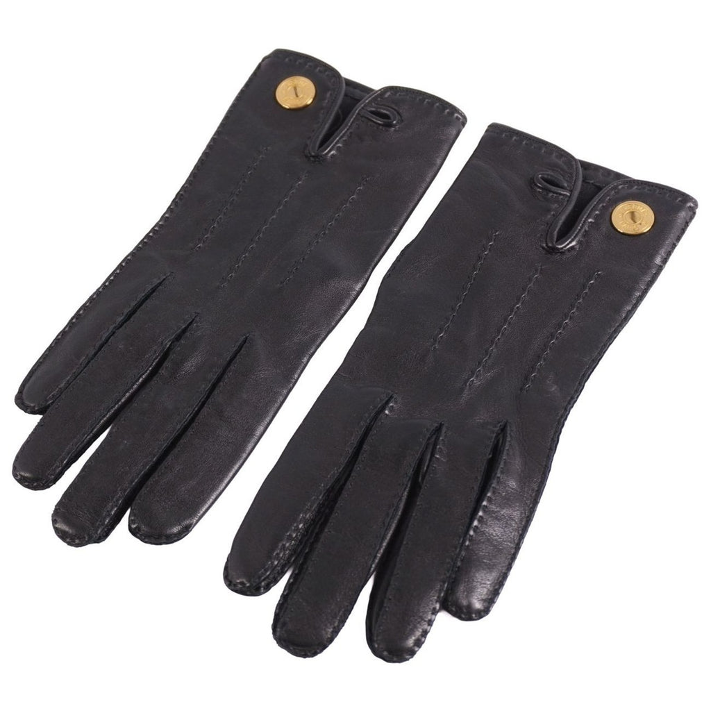Hermes Gloves Serie Button Lamb Leather Fran