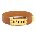 Hermes Collier de Chien Medor Belt Courchevel Epson Gold 65