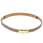 Hermes Belt Kelly 18 Vaux Epson Etoupe Gold Hardware