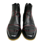 Fendi Side Gore Boots 7 Black with Logo — view 3