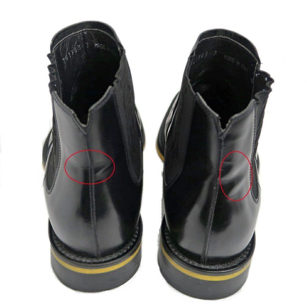 Fendi Side Gore Boots 7 Black with Logo — view 6