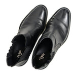 Fendi Side Gore Boots 7 Black with Logo — view 7