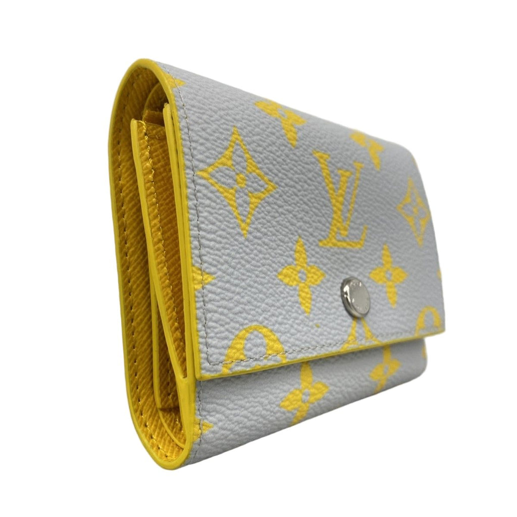 Louis Vuitton Trifold Wallet Monogram Glow Victor Blue Yellow — view 2