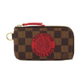 Louis Vuitton T&b Damier Pochette Cles Coin Purse Key Case Ebene Brown