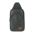 Louis Vuitton Fall Avenuesling Bag Body Leather Dark Green