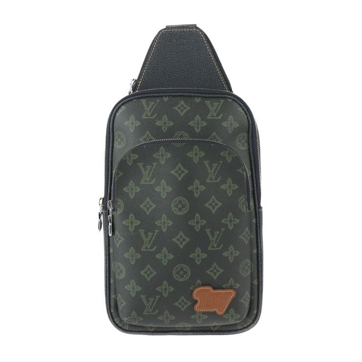 Louis Vuitton Fall Avenuesling Bag Body Leather Dark Green