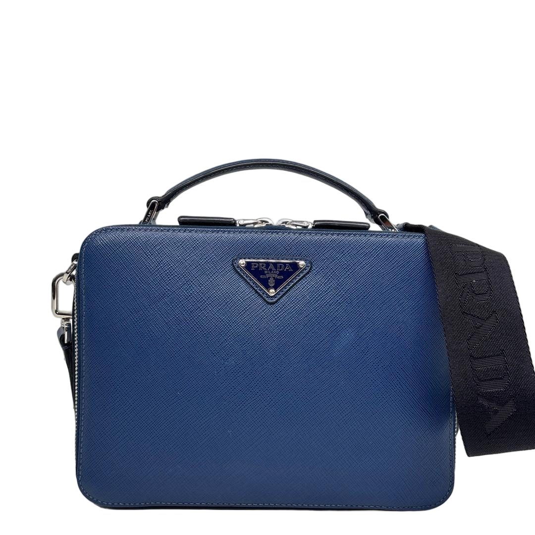 Prada Super IC Brick Saffiano Leather Shoulder Bag