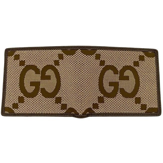 Gucci Bifold Wallet Beige Brown Jumbo GG — view 2