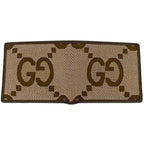 Gucci Bifold Wallet Beige Brown Jumbo GG — view 6
