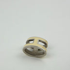 Hermes Pop Necklace Pendant Ivory Silver Vintage — view 3