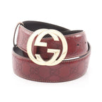 Gucci Belt Interlocking Guccissima Leather