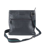 Gucci Leather Shoulder Bag Crossbody Messenger Business Tote Black