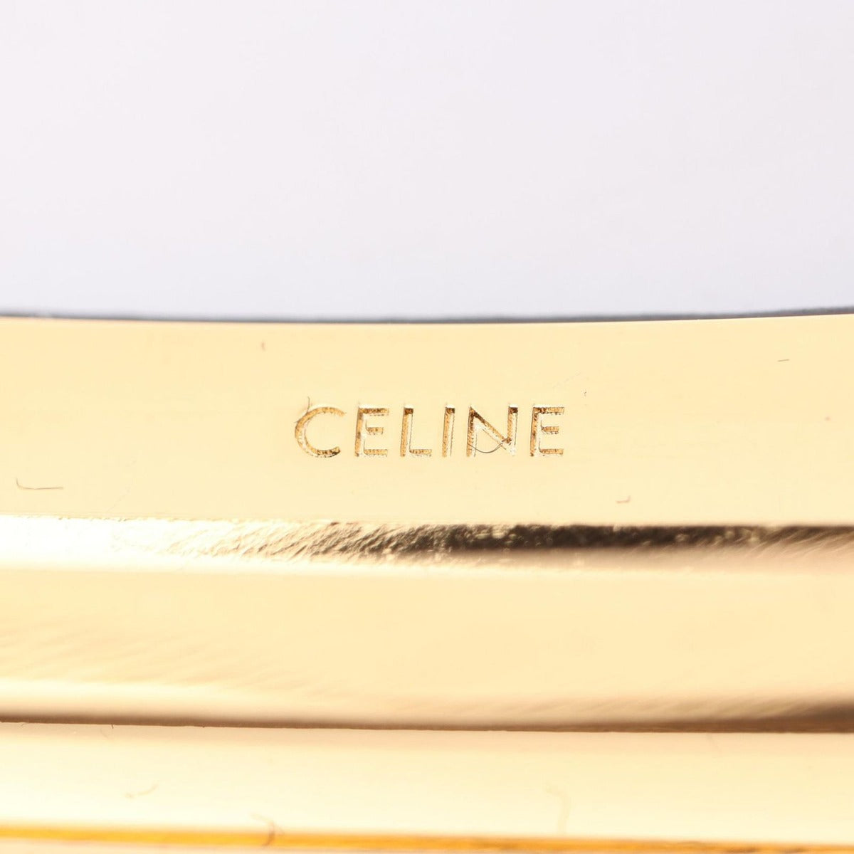 Celine Paris Hair Clip Black Leather — view 3