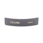 Celine Paris Hair Clip Black Leather