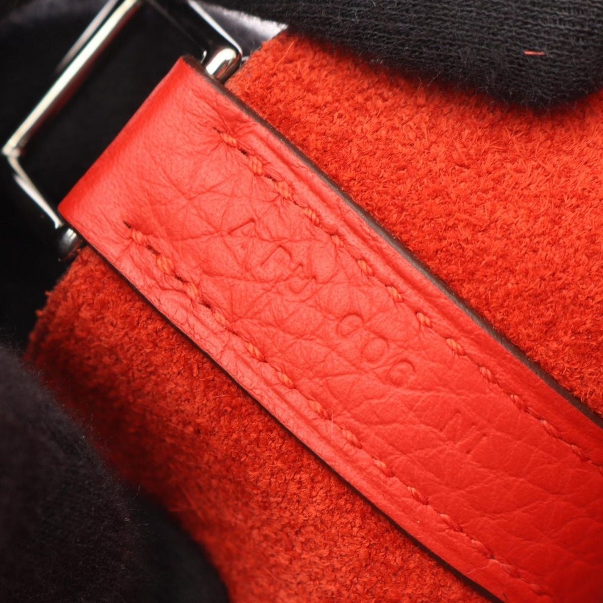 Hermes Handbag Picotin Lock PM Rouge Tomato Leather — view 5