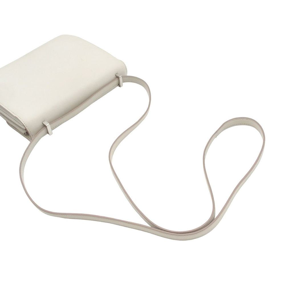 Hermes Constance 3 Mini Pearl Gray Silver Swift Shoulder Bag — view 4