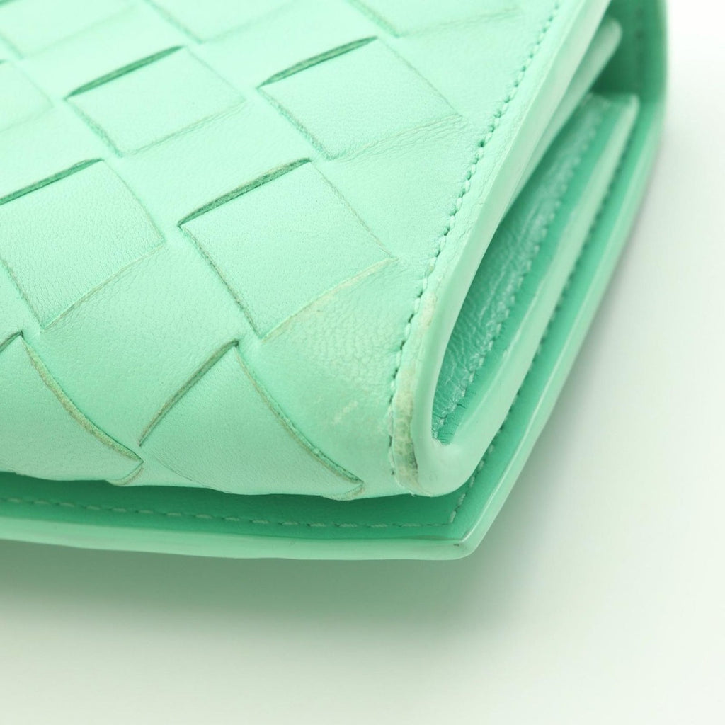 Bottega Veneta Bifold Wallet Intrecciato Leather Flap — view 9