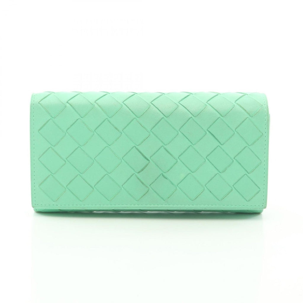 Bottega Veneta Bifold Wallet Intrecciato Leather Flap