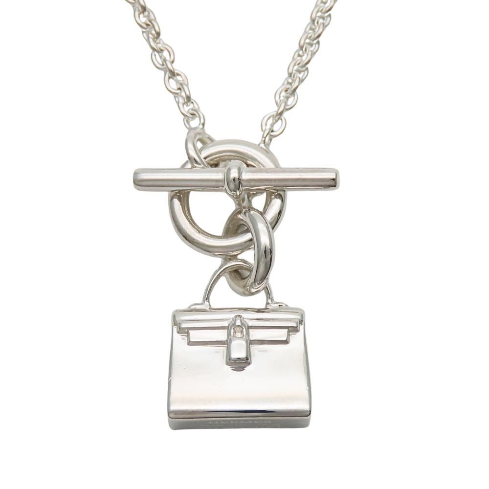 Hermes Necklace Amulet Kelly Silver Fashionable