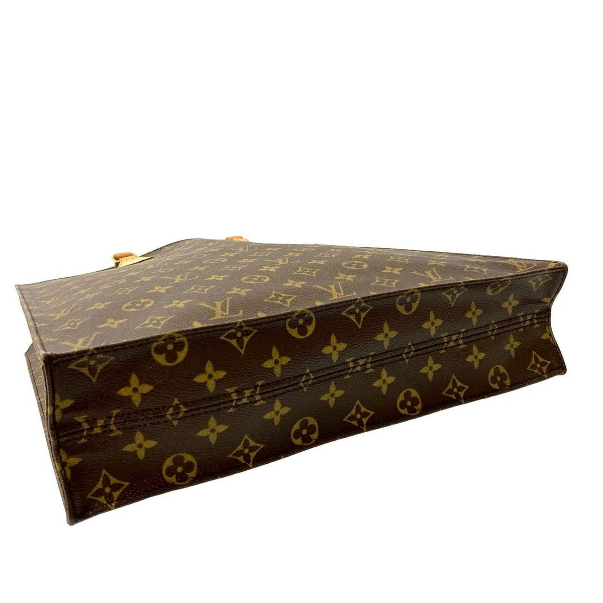 Louis Vuitton Sac Plat Monogram Leather Tote Business Brown — view 7