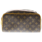 Louis Vuitton Dopp Kit Monogram Second Bag Handbag Brown