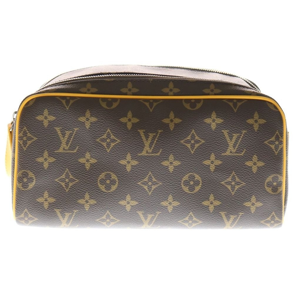 Louis Vuitton Dopp Kit Monogram Second Bag Handbag Brown