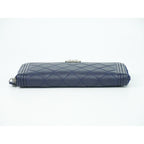 Chanel CC Logo Quilted Zip Around Wallet — view 3