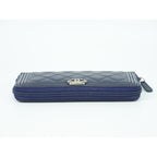 Chanel CC Logo Quilted Zip Around Wallet — view 5