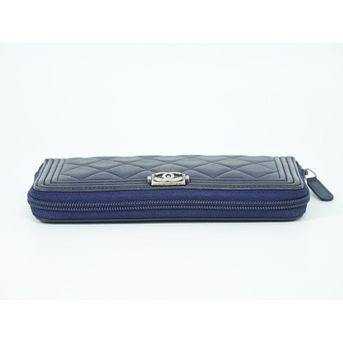 Chanel CC Logo Quilted Zip Around Wallet — view 5