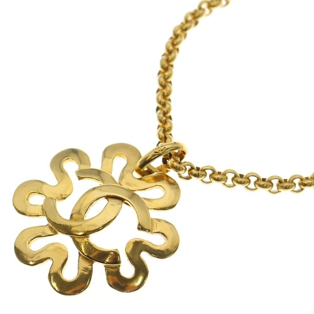Chanel CC Logo Chain Necklace Gold