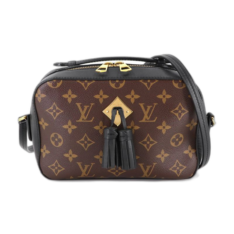 Louis Vuitton Monogram Saintonge Shoulder Bag Leather Noir Black