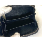 Bottega Veneta Leather Zip Around Coin Purse Intrecciato Black 7K — view 5
