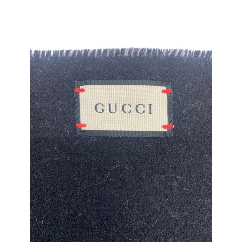 Gucci Scarf 29 X190 cm Diamond Logo Fringe Wool 1404 — view 2