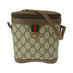 Gucci Vintage Sherry Line Beige GG Supreme Canvas 904 02 070 Shoulder Bag