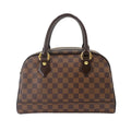 Louis Vuitton Damier Hand Bag Ebene Gold Duomo