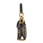 Dior Blue Canvas Bree Kusaddle Navy — view 3