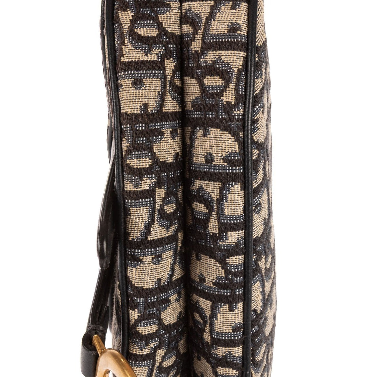 Dior Blue Canvas Bree Kusaddle Navy — view 8