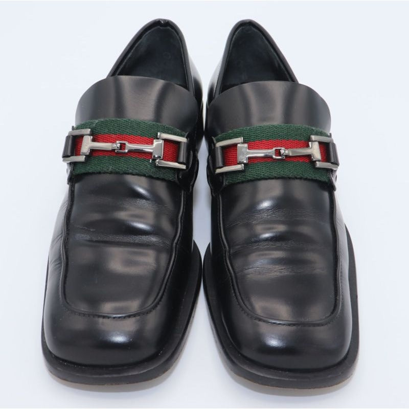 Gucci Sherry Line Square Toe Bit Loafers 35 1 2 C 100 0493 Black — view 2