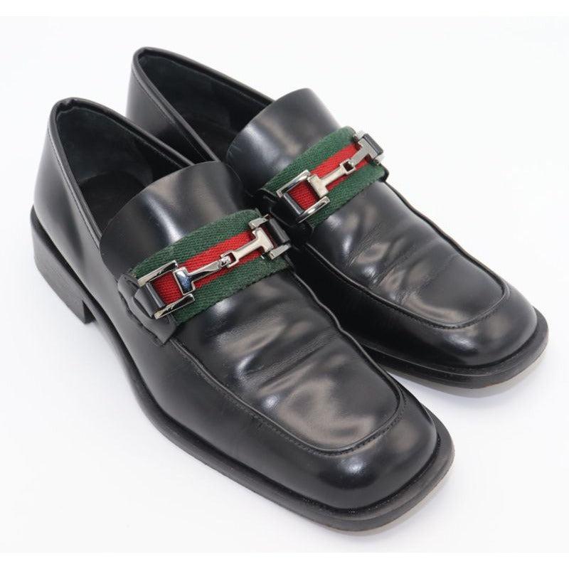 Gucci Sherry Line Square Toe Bit Loafers 35 1 2 C 100 0493 Black — view 3