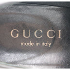 Gucci Sherry Line Square Toe Bit Loafers 35 1 2 C 100 0493 Black — view 5