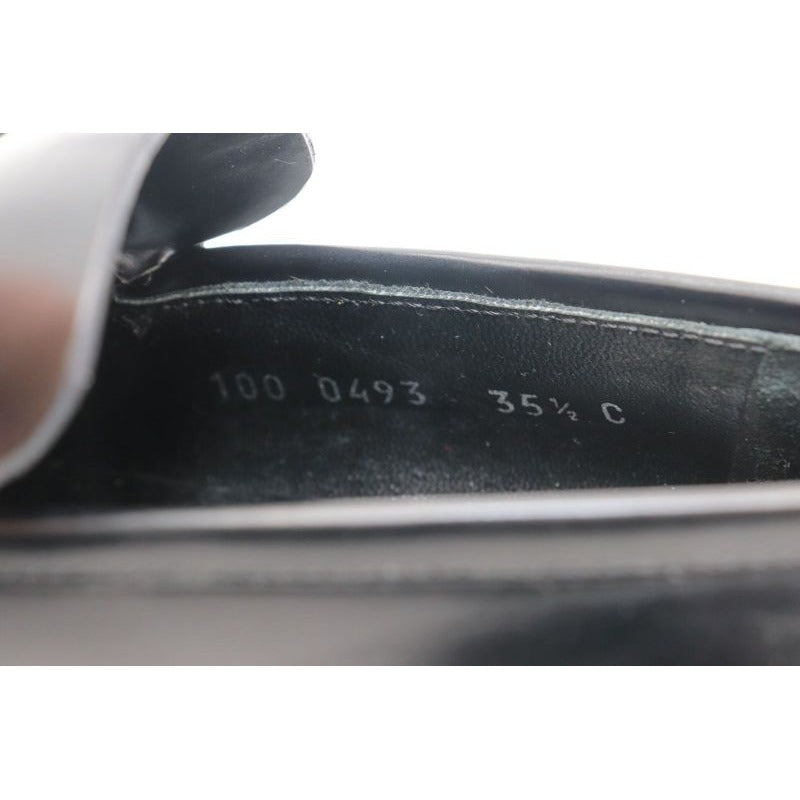 Gucci Sherry Line Square Toe Bit Loafers 35 1 2 C 100 0493 Black — view 9