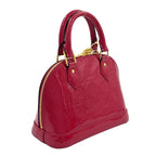 Louis Vuitton Alma BB Monogram Vernis Rose Indien Enamel Leather Pink Handbag — view 2