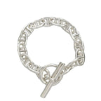 Hermes Bracelet Chaine D'ancre MM 14 Frames Silver Ag